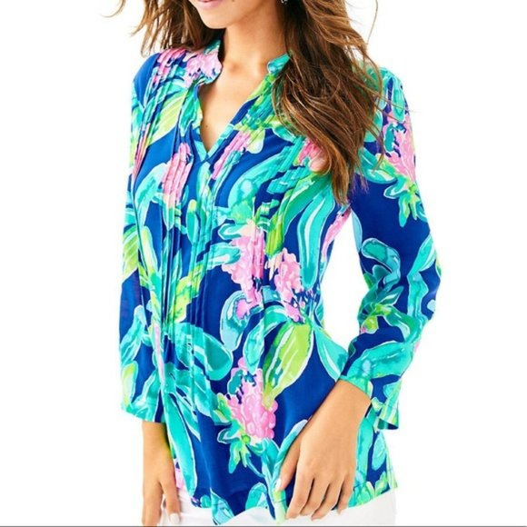 Lilly Pulitzer Sarasota Tunic - Island Exotic - EUC - XS - Picture 1 of 2
